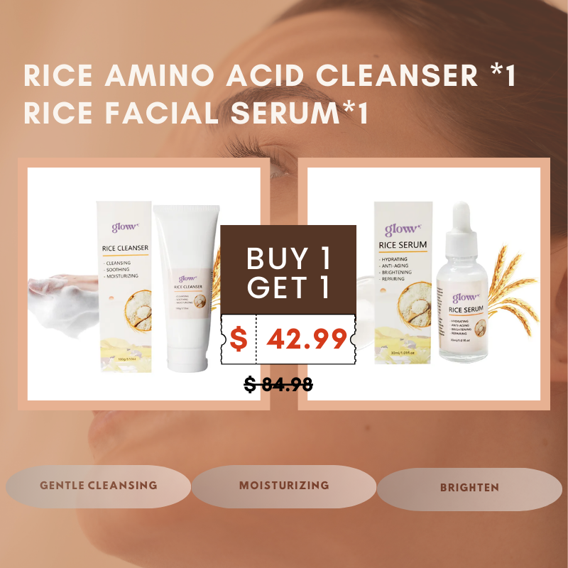 [Buy 1 Get 1 Free🎉] Rice Skincare Collection: Cleanse, Hydrate, Brighten | Reveal Your True Beauty - Gloww Beauty ✨