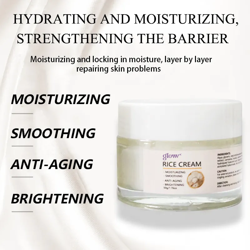 Rice Moisturizing Cream 50g - Hydration and Brightening, Your Skincare Essential - GLoww Beauty